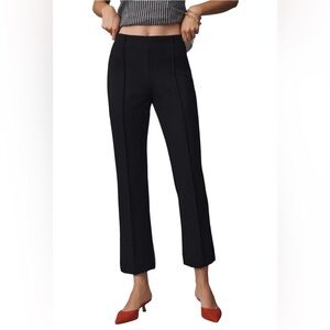Maeve Anthropologie Women’s Small S Poppy Kick Flare Pull On Pants Black Career